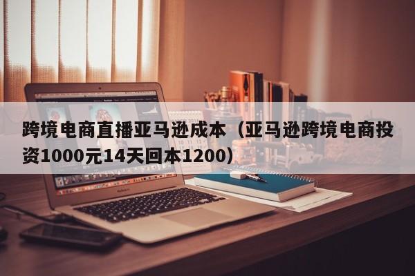 跨境电商直播亚马逊成本（亚马逊跨境电商投资1000元14天回本1200）